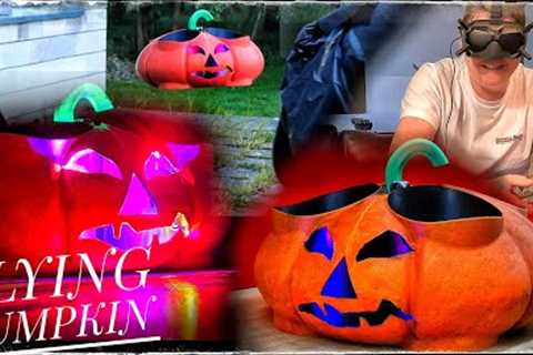 Halloween FLYING PUMPKIN, Bambu Lab 3D printed FPV Racing RC Drone How to make halloween pumpkin