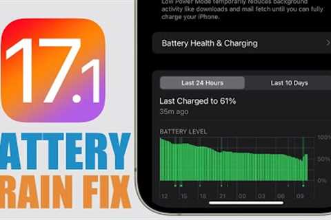 iOS 17.1 - Fix Battery Drain on iPhone !