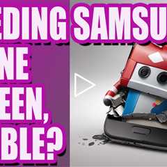 Can a bleeding Samsung phone screen be fixed? | Samsung Screen Replacement