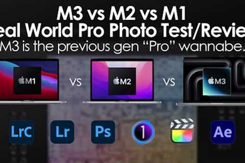 M3 vs M2 vs M1 | Pro Photo Workflow Test - Good improvement & Pro SoC wannabe