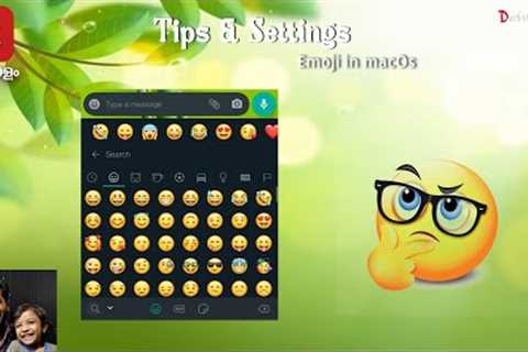 How to add emojis in chat macOs any version macbook imac mac mini malayalam