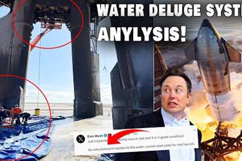 SpaceX&Elon Musk inspected the Water deluge system and Stage 0! Starship IFT-3 ready next month...