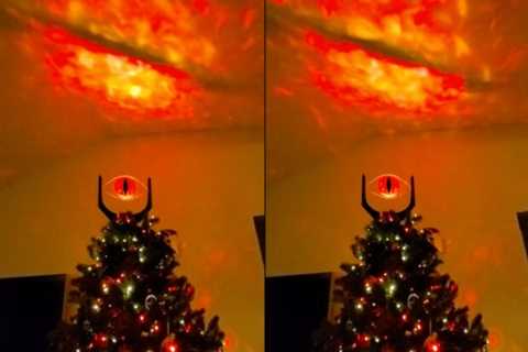 Eye of Sauron Christmas Tree Topper: You Cannot Hide. It Sees You.