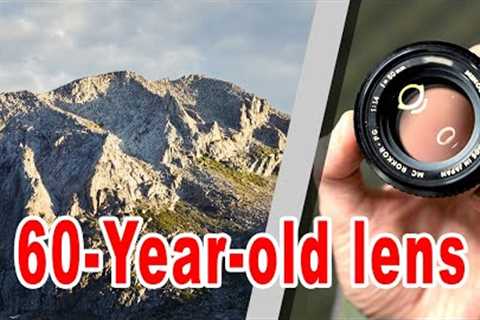 Using a camera lens like its original owner in the Sierra Nevadas