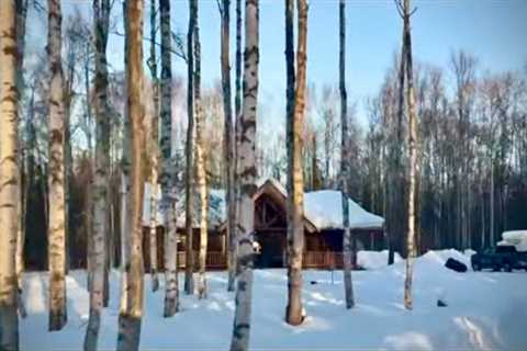 Elvie Travels Alaska And Arrives at Miller Family’s Montana Haven Log Cabin