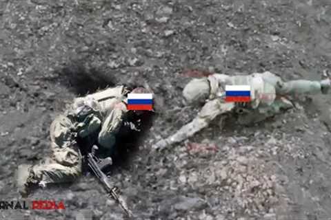 Horrible drone! Ukraine FPV drone grenades brutally blow up Russian mercenaries in trenches