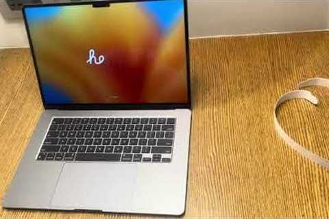 MacBook Air M2 ( space grey ) unboxing