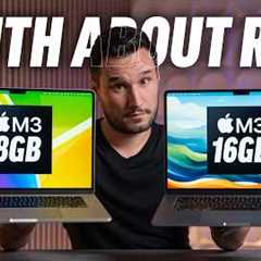 M3 MacBook Air 8GB vs 16GB RAM - Apple FIXED the base model!