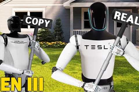 Finally happened! Elon Musk LEAKED BIG COPY Tesla Optimus Bot Gen2 - Kepler Forerunner Robot Fake!