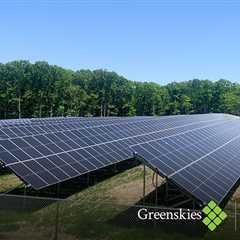 Greenskies installs ground-mount solar array for Connecticut high school