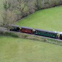 Chasing the train (with a drone) - Welshpool & Llanfair Light Railway