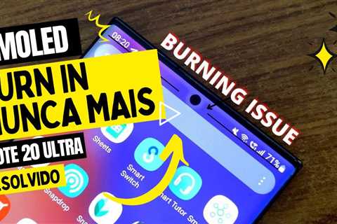 Tela do Celular com Marcas Rosa e Vermelha! Burn-in Troca de Tela Samsung Galaxy Note 20 Ultra