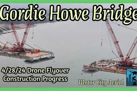 Gordie Howe Bridge: A Skyline Symphony in Steel | Drone Construction Footage