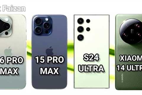Xiaomi 14 Ultra vs Samsung S24 Ultra vs iPhone 15 Pro Max vs iPhone 16 Pro Max