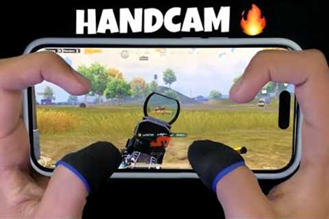 Playing Without Map😱Best HANDCAM iPhone 14 Pro ❤️ PUBG Mobile