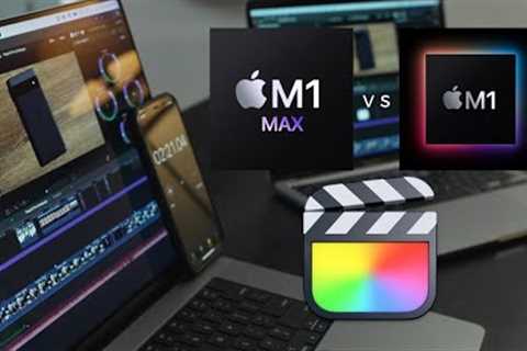 Macbook Pro M1 Max 16 vs M1 13 Final Cut Pro Export Comparison