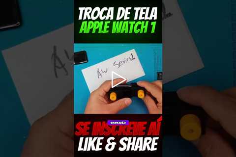 Apple Watch Series 1 com a tela trincada ou bateria fraca? Tela do Relógio com Mancha Preta