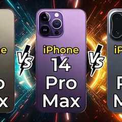 iPhone 16 Pro Max vs iPhone 14 Pro Max vs iPhone 13 Pro Max 🔥 Full Specs Comparison
