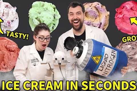 11 Weird Liquid Nitrogen Ice Cream Flavors (Made in Seconds)