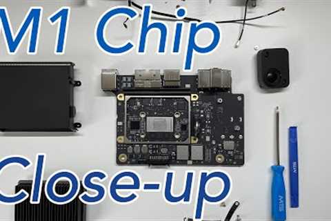 Apple M1 Chip Close-Up / Mac Mini Logic Board