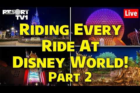 🔴Live: RIDING EVERY RIDE at Disney World in One Day - Part Two - Walt Disney World Live Stream