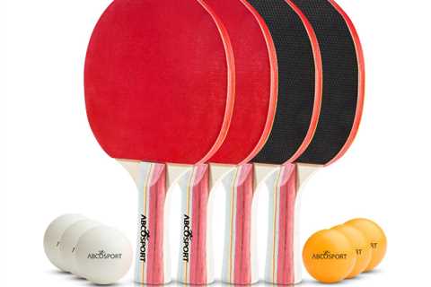 Table Tennis Ping Pong Set – 4 Paddles and 6 Balls for $24