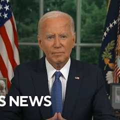 Biden gives first Oval Office address since ending 2024 reelection bid | Special Report
