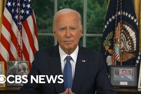 Biden gives first Oval Office address since ending 2024 reelection bid | Special Report