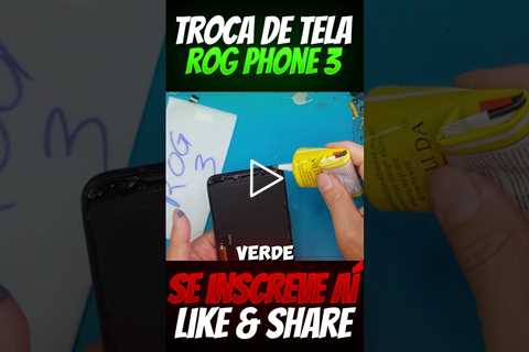 ROG Phone 3: Tela trincada, bateria viciada? Consertamos TUDO!