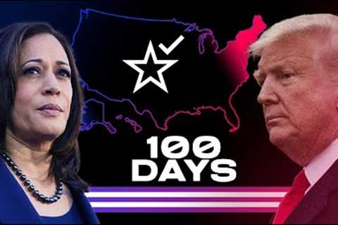 2024 Election Map (Harris v. Trump) | 100 DAYS UNTIL ELECTION DAY