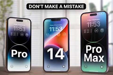 iPhone 14 vs iPhone 14 Pro vs iPhone 14 Pro Max - Full comparison