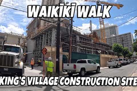 Waikiki Walk Kings Village Construction Site Kalakaua Ave Kuhio Ave  International Market Place