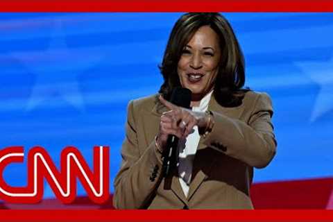 Audience reacts to Kamala Harris’ unexpected entry on DNC night one