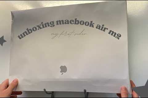 MacBook Air m2 unboxing!! *EXTREMELY EXCİTED* 💆🏼‍♀️💅🏻