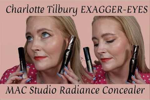 Charlotte Tilbury Exagger-eyes Mascara, MAC Studio Radiance Concealer, Kosas Blush is life. Merit…