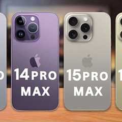 iPhone 16 Pro Max Vs iPhone 15 Pro Max Vs iPhone 14 Pro Max Vs 13 Pro Max