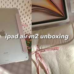 m2 ipad air 13” (starlight) unboxing 🌟 | apple pencil pro + accessories