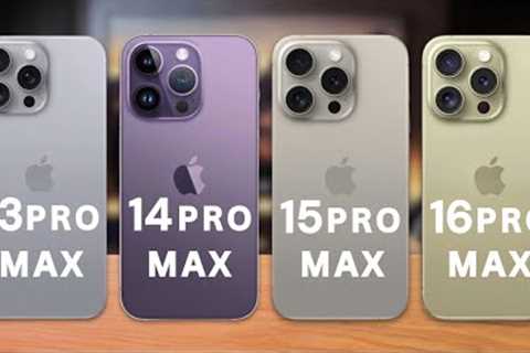 iPhone 16 Pro Max Vs iPhone 15 Pro Max Vs iPhone 14 Pro Max Vs 13 Pro Max