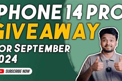 Iphone 14 Pro Giveaway By Tech scan on September 2024