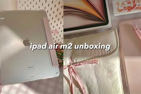 m2 ipad air 13” (starlight) unboxing 🌟 | apple pencil pro + accessories