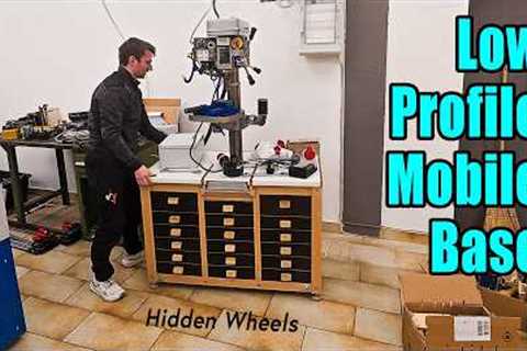 Low profile mobile base with quick release