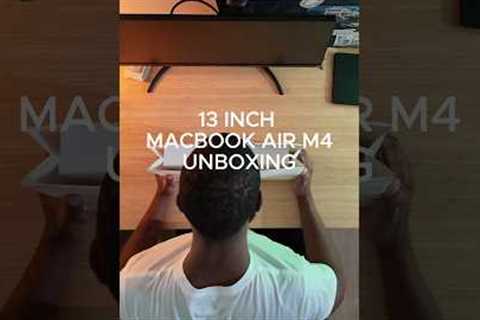 13 Inch MacBook Air M4 Unboxing 💻⚡️ #tech #unboxing #laptop