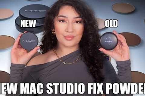 *NEW* MAC STUDIO FIX POWDER vs OLD STUDIO FIX POWDER | swatches & review