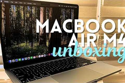 MacBook Air M4 Unboxing (Sky Blue)