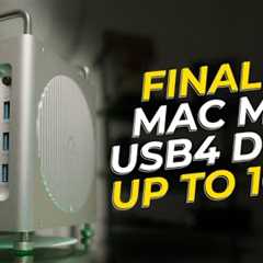 Mac Mini M4 Unleashed By New USB4 Dock! Acasis USB4 DUAL SSD SLOT 8 in 1 Dock Review!