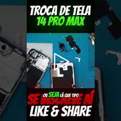 Consertando a Tela Quebrada do iPhone 14 Pro Max – Resultado Incrível!