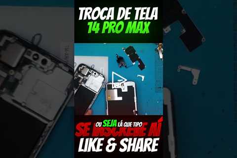 Consertando a Tela Quebrada do iPhone 14 Pro Max – Resultado Incrível!