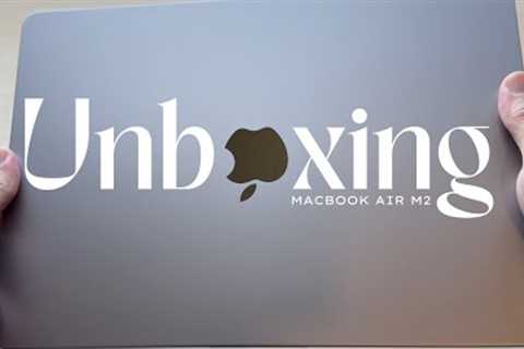 Macbook Air M2 Unboxing in 2025 (Space Gray)