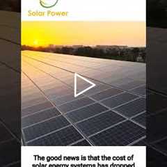 How much does a solar energy system cost