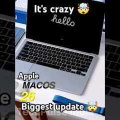 Big update of macos 26 🤯😱. by techpulse india. #techalert #apple #macos #shorts
